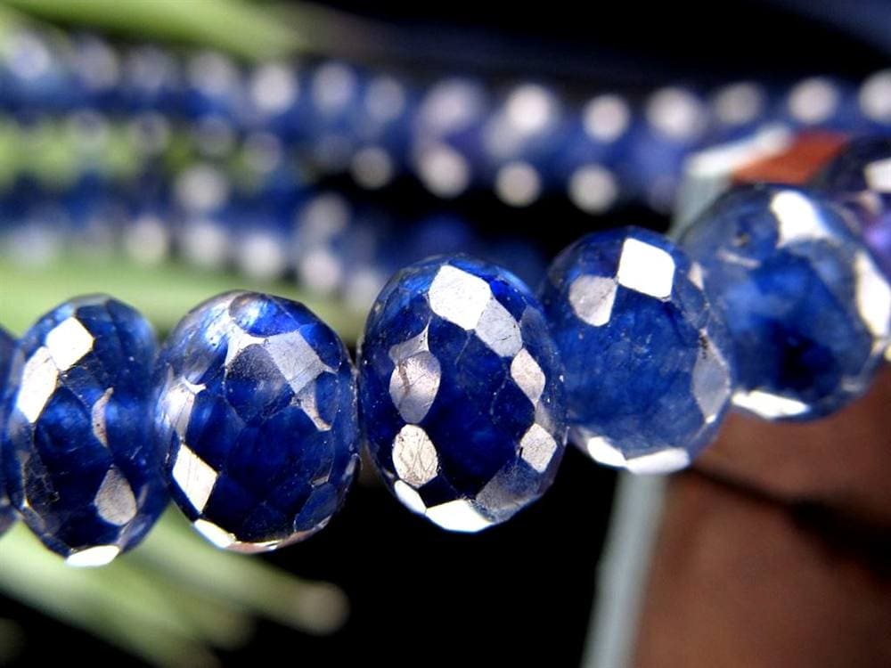 サファイア ブレスレット コランダム ボタンカット 9月の誕生石