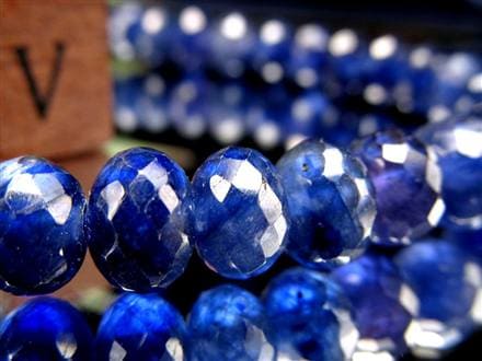 サファイア ブレスレット コランダム ボタンカット 9月の誕生石