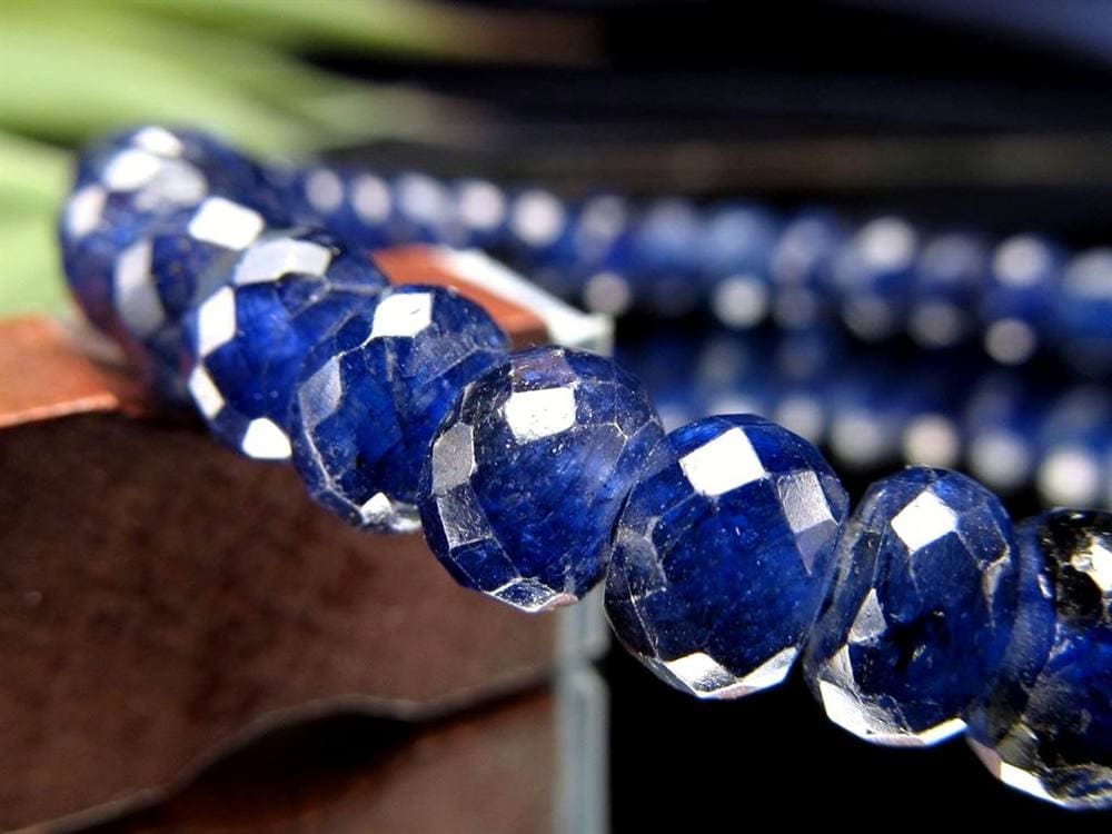 サファイア ブレスレット コランダム ボタンカット 9月の誕生石