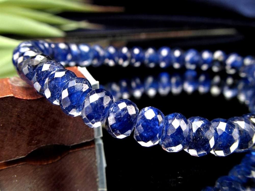 サファイア ブレスレット コランダム ボタンカット 9月の誕生石