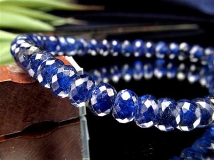 サファイア ブレスレット コランダム ボタンカット 9月の誕生石