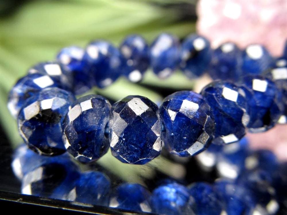 サファイア ブレスレット コランダム ボタンカット 9月の誕生石