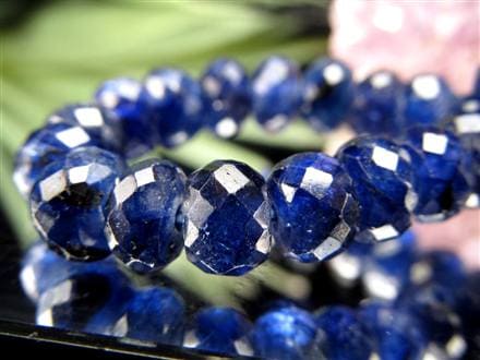 サファイア ブレスレット コランダム ボタンカット 9月の誕生石