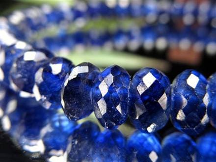 サファイア ブレスレット コランダム ボタンカット 9月の誕生石