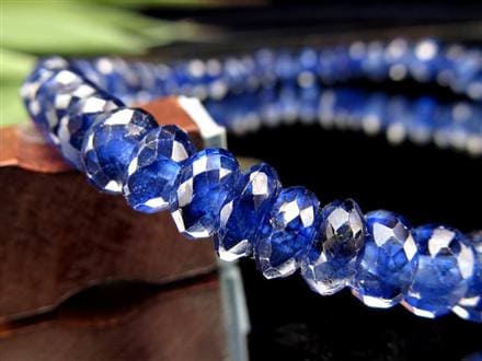 サファイア ブレスレット コランダム ボタンカット 9月の誕生石