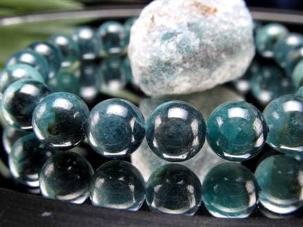 グランディディエライト ブレスレット ディープ ブルーグリーン マダガスカル産