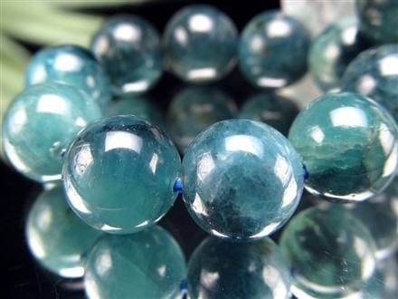 グランディディエライト ブレスレット ディープ ブルーグリーン マダガスカル産