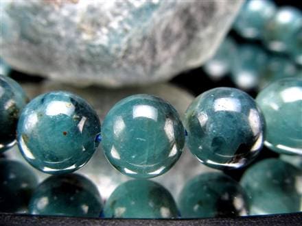 グランディディエライト ブレスレット ディープ ブルーグリーン マダガスカル産