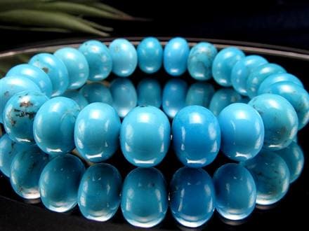 キングマン ターコイズ トルコ石 ブレスレット 12月の誕生石 スカイストーン