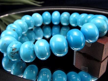 キングマン ターコイズ トルコ石 ブレスレット 12月の誕生石 スカイストーン