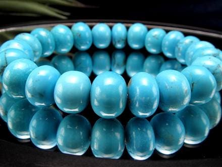 キングマン ターコイズ トルコ石 ブレスレット 12月の誕生石 スカイストーン