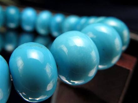 キングマン ターコイズ トルコ石 ブレスレット 12月の誕生石 スカイストーン