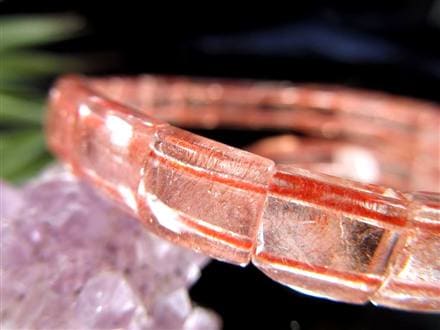 レピドクロサイト ブラックレピドクロサイト ストロベリークォーツ 苺水晶 ブレスレット