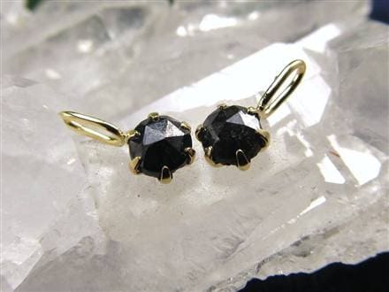天然ダイヤモンド ブラックダイアモンド 18K 18金 ペンダントトップ