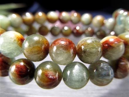 バイカラー カイヤナイト 藍晶石 ブレスレット グリーン