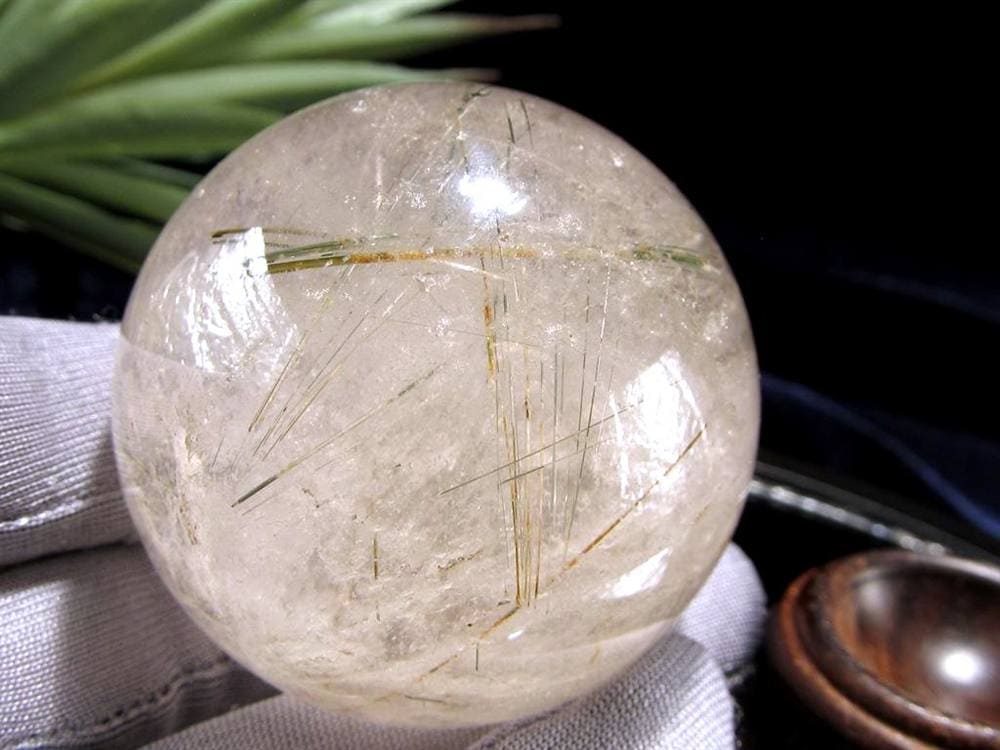 ルチルクォーツ 丸玉 ザギマウンテン スフィア ヒーラー