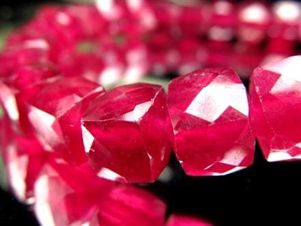 ルビー ブレスレット ボタンカット 紅玉 ミャンマー産