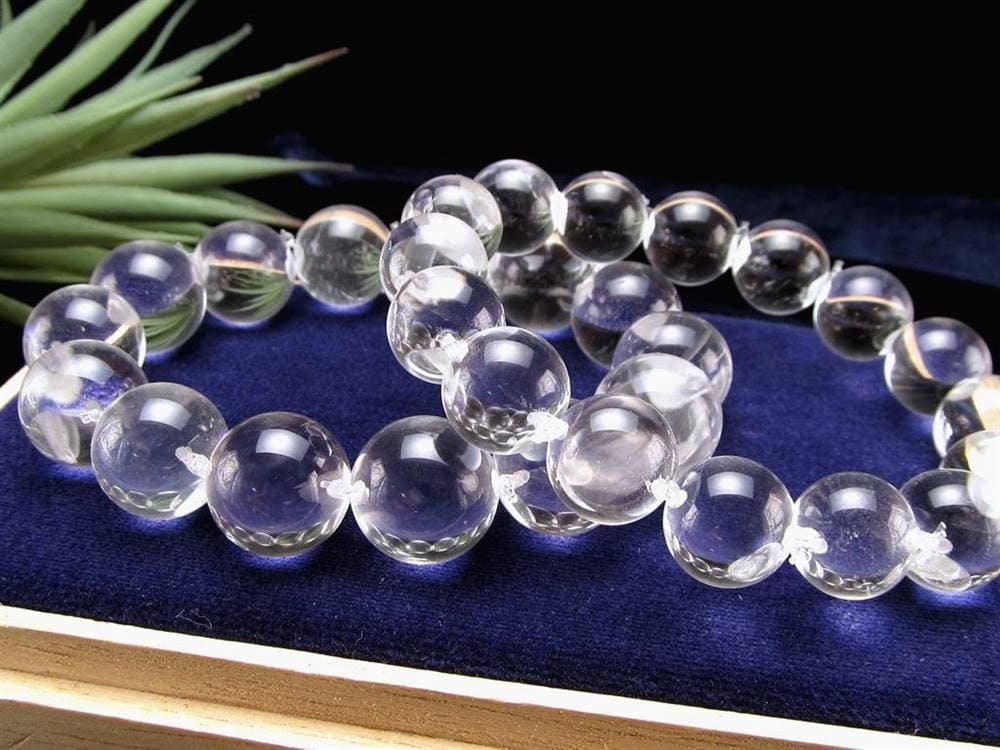 水晶 クリスタル ブレスレット クオーツ サイドドリル 横穴 天然石 パワーストーン