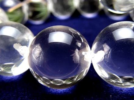 水晶 クリスタル ブレスレット クオーツ サイドドリル 横穴 天然石 パワーストーン