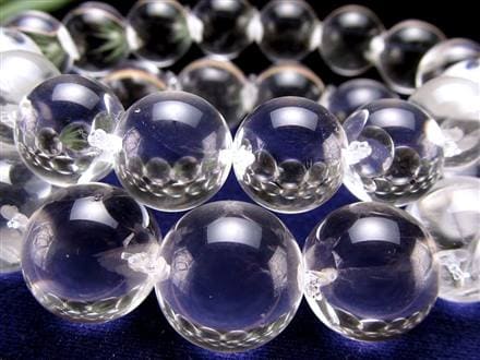 水晶 クリスタル ブレスレット クオーツ サイドドリル 横穴 天然石 パワーストーン