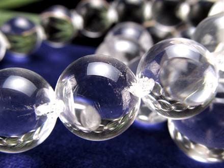 水晶 クリスタル ブレスレット クオーツ サイドドリル 横穴 天然石 パワーストーン
