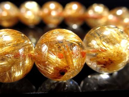 ゴールドルチル ブレスレット タイチン 金針水晶 天然石