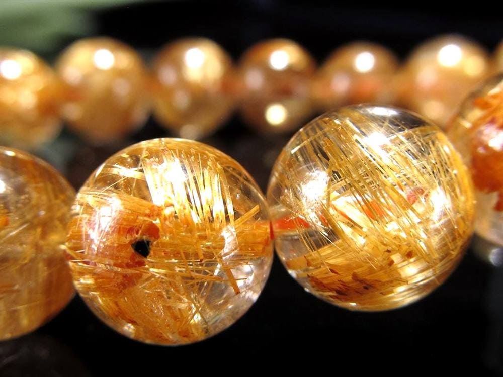 ゴールドルチル ブレスレット タイチン 金針水晶 天然石