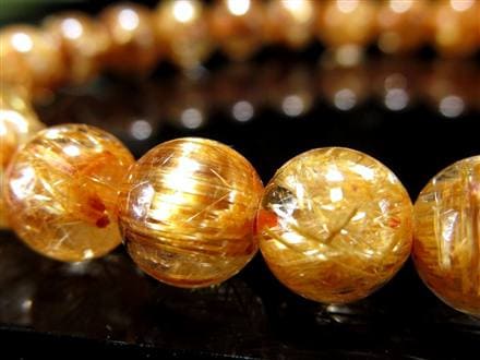 ゴールドルチル ブレスレット タイチン 金針水晶 天然石