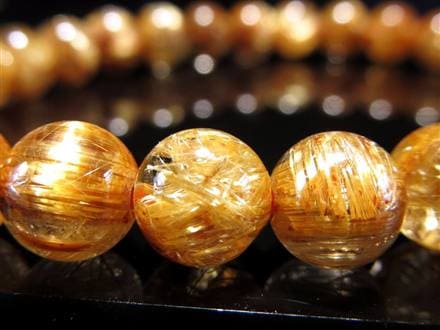 ゴールドルチル ブレスレット タイチン 金針水晶 天然石