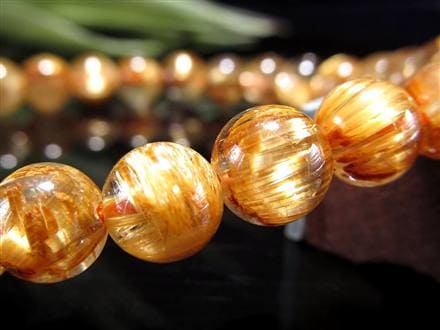 ゴールドルチル ブレスレット タイチン 金針水晶 天然石
