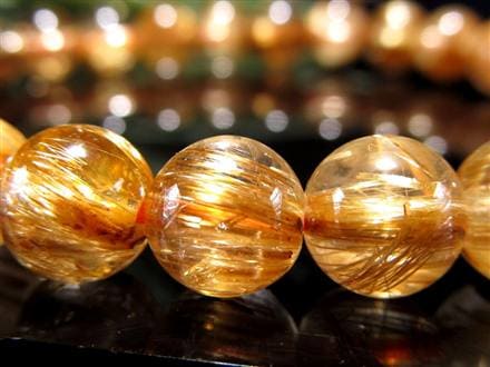 ゴールドルチル ブレスレット タイチン 金針水晶 天然石