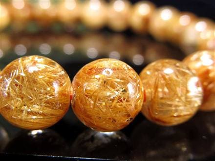 ゴールドルチル ブレスレット タイチン 金針水晶 天然石