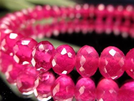 ルビー ブレスレット ボタンカット 紅玉 ミャンマー産