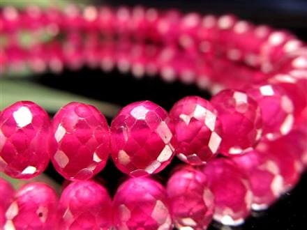 ルビー ブレスレット ボタンカット 紅玉 ミャンマー産