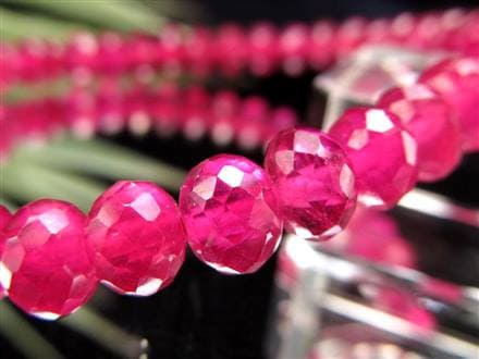 ルビー ブレスレット ボタンカット 紅玉 ミャンマー産