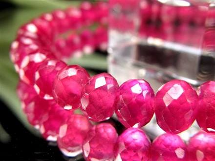 ルビー ブレスレット ボタンカット 紅玉 ミャンマー産