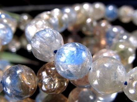 バイカラー カイヤナイト 藍晶石 ブレスレット グリーン