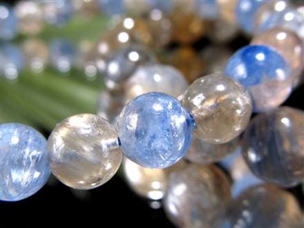 バイカラー カイヤナイト 藍晶石 ブレスレット グリーン