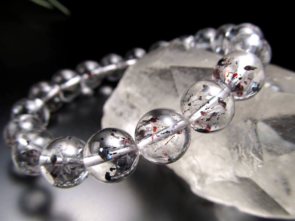 レピドクロサイト&ヘマタイトインクォーツ スーパーセブン ブレスレット セイクドリック ヘマタイトインクォーツ レピドクロサイトインクォーツ