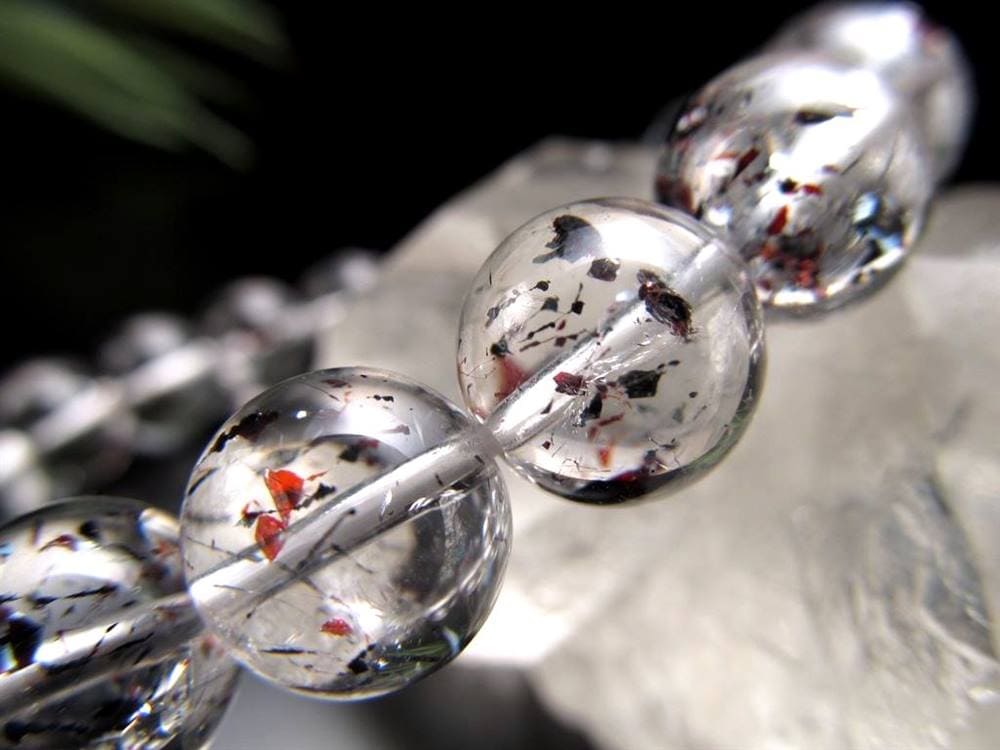 レピドクロサイト&ヘマタイトインクォーツ スーパーセブン ブレスレット セイクドリック ヘマタイトインクォーツ レピドクロサイトインクォーツ