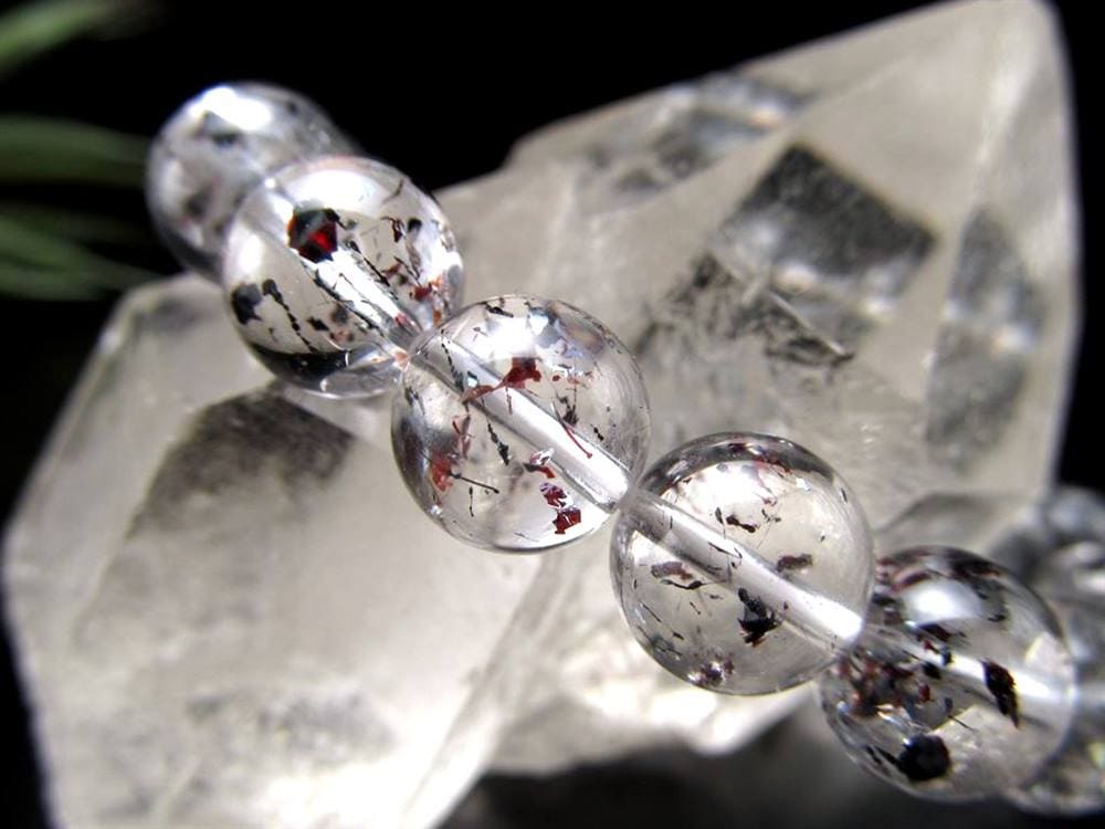 レピドクロサイト&ヘマタイトインクォーツ スーパーセブン ブレスレット セイクドリック ヘマタイトインクォーツ レピドクロサイトインクォーツ