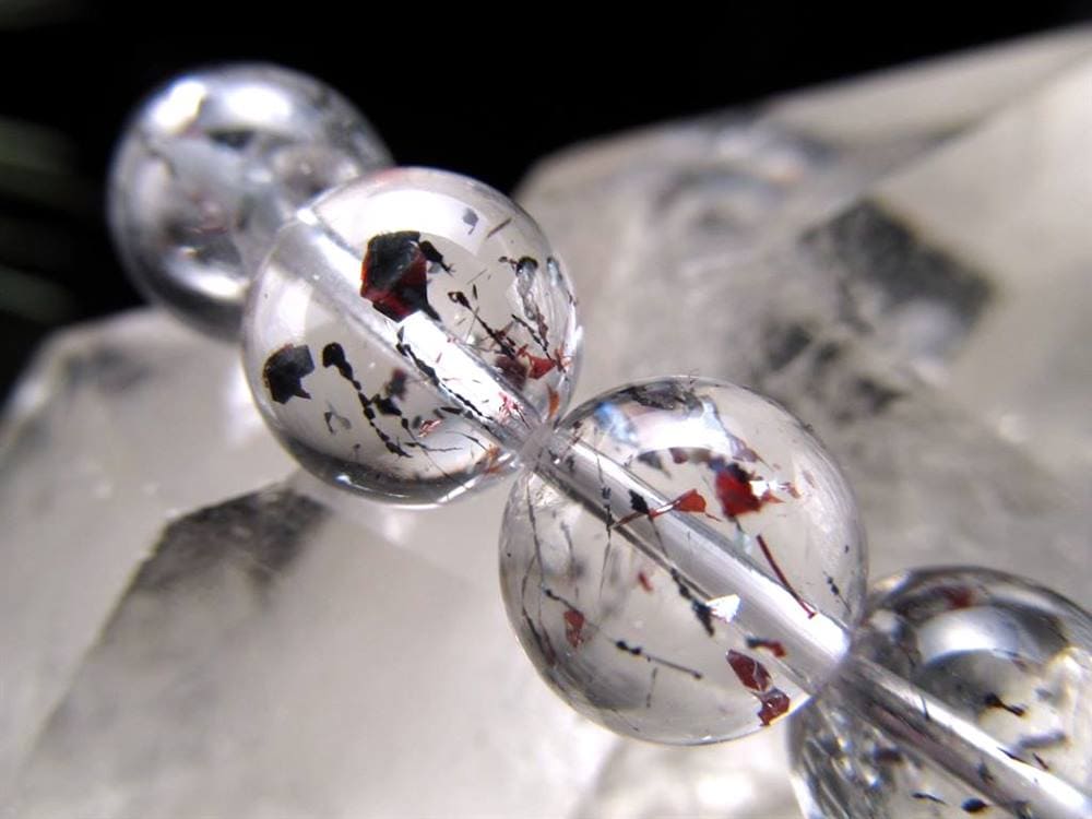 レピドクロサイト&ヘマタイトインクォーツ スーパーセブン ブレスレット セイクドリック ヘマタイトインクォーツ レピドクロサイトインクォーツ