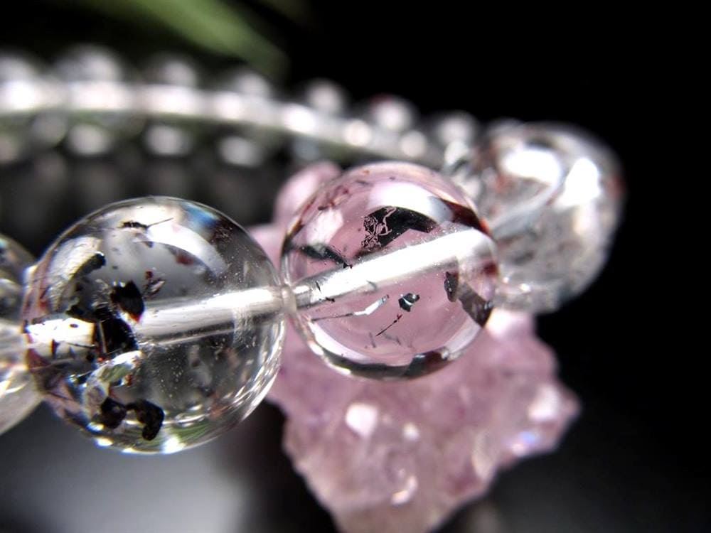 レピドクロサイト&ヘマタイトインクォーツ スーパーセブン ブレスレット セイクドリック ヘマタイトインクォーツ レピドクロサイトインクォーツ