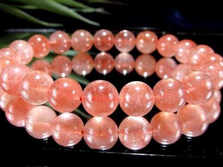 レピドクロサイト ブラックレピドクロサイト ストロベリークォーツ 苺水晶 ブレスレット