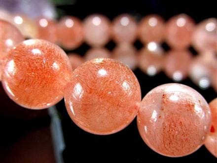 レピドクロサイト ブラックレピドクロサイト ストロベリークォーツ 苺水晶 ブレスレット