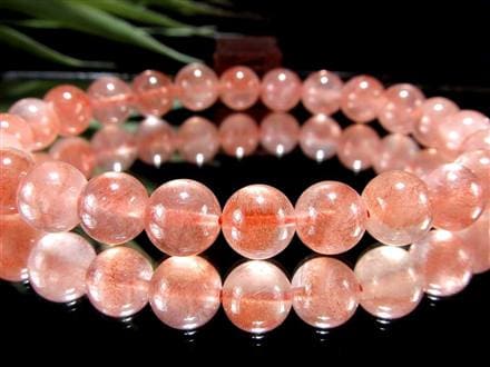 レピドクロサイト ブラックレピドクロサイト ストロベリークォーツ 苺水晶 ブレスレット