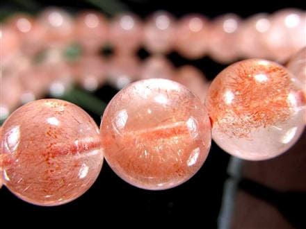 レピドクロサイト ブラックレピドクロサイト ストロベリークォーツ 苺水晶 ブレスレット