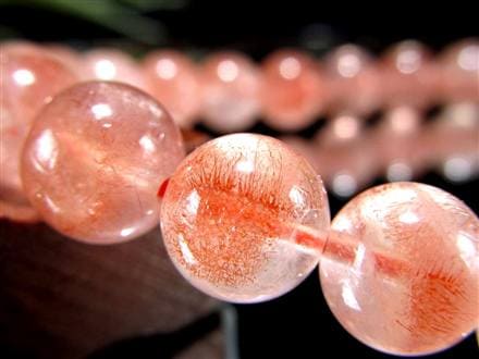 レピドクロサイト ブラックレピドクロサイト ストロベリークォーツ 苺水晶 ブレスレット