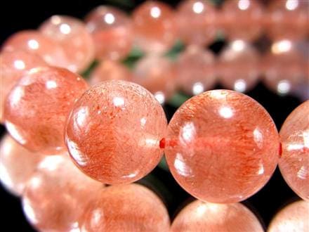 レピドクロサイト ブラックレピドクロサイト ストロベリークォーツ 苺水晶 ブレスレット