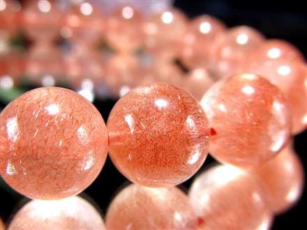 レピドクロサイト ブラックレピドクロサイト ストロベリークォーツ 苺水晶 ブレスレット